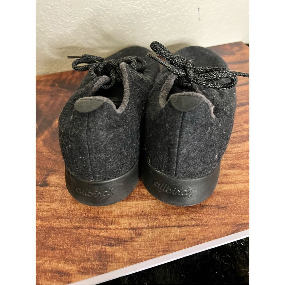 Allbirds Womens Wool Runners Natural Black 10 Black Sole - Picture 5 of 7
